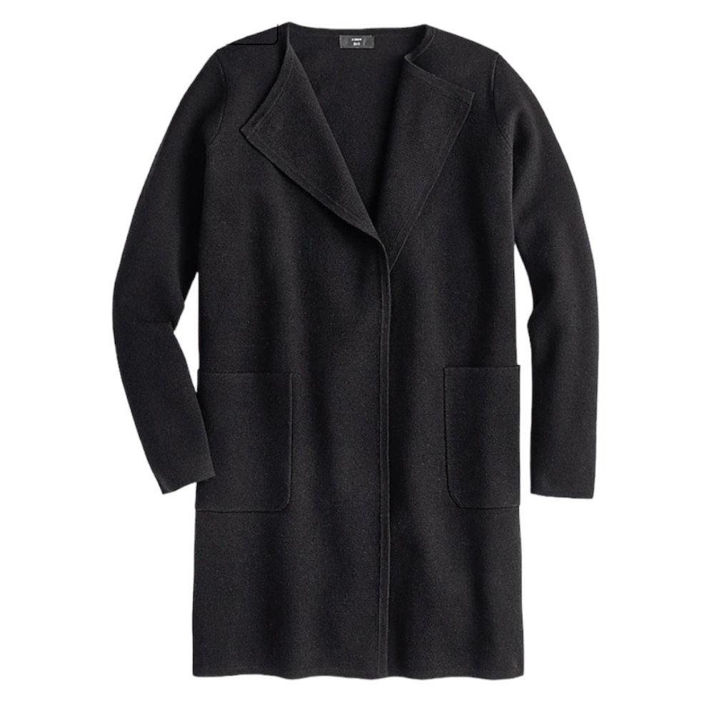 Women’s J.Crew Cozy Knit Cardigan/Jacket Size M NWOT Black